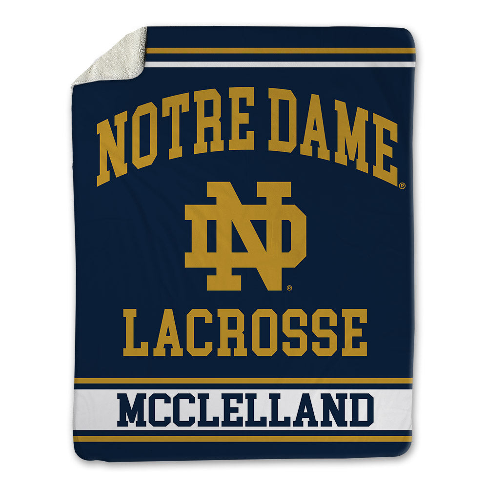 Notre Dame - NCAA Women's Lacrosse : Ellie McClelland - Blanket-0