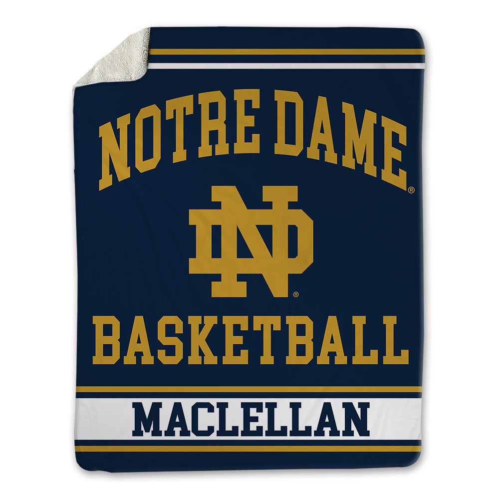 Notre Dame - NCAA Men's Basketball : Matthew MacLellan - Blanket-0