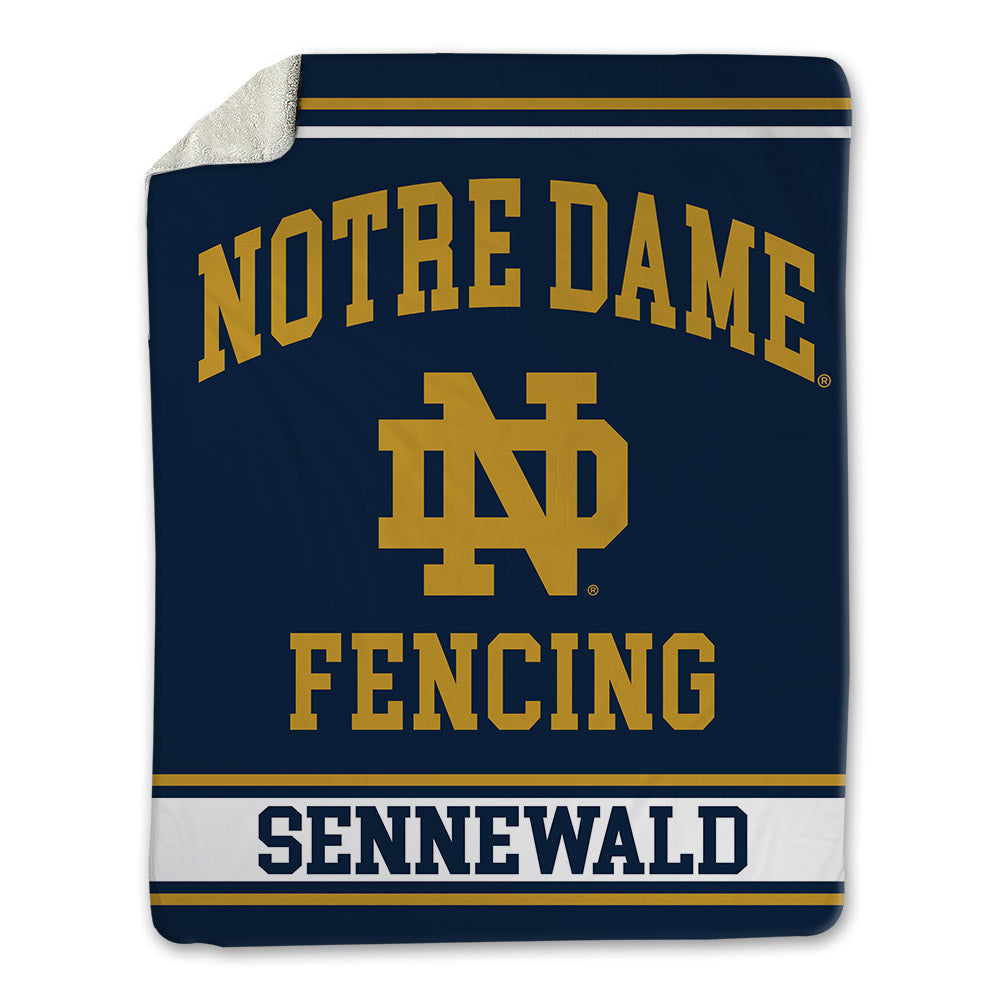 Notre Dame - NCAA Men's Fencing : James Sennewald - Blanket-0