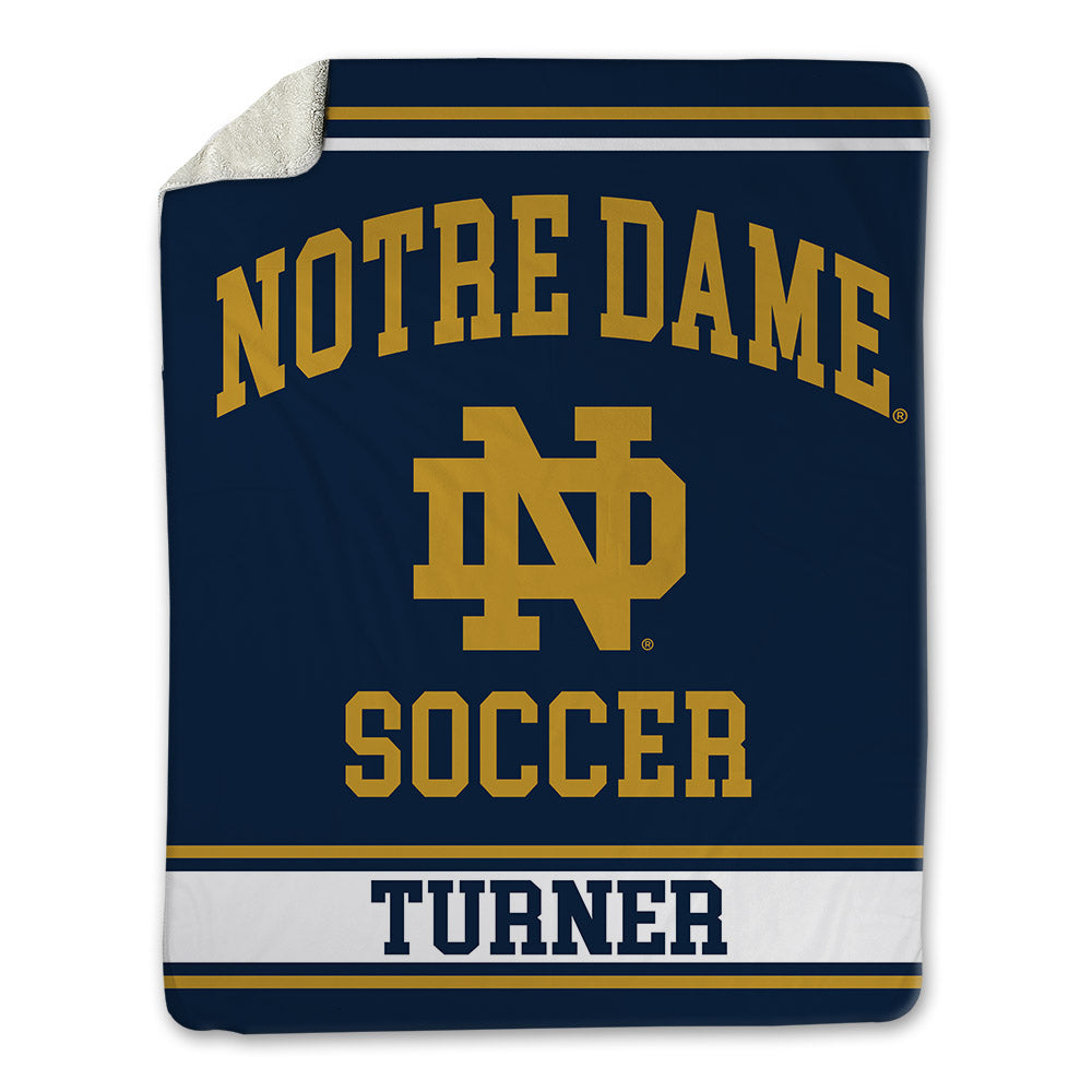 Notre Dame - NCAA Women's Soccer : Kiki Turner - Blanket-0