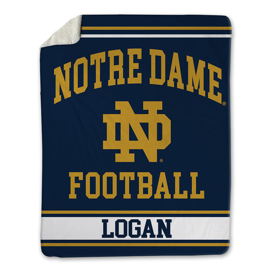 Notre Dame - NCAA Football : Brandon Logan - Blanket-0