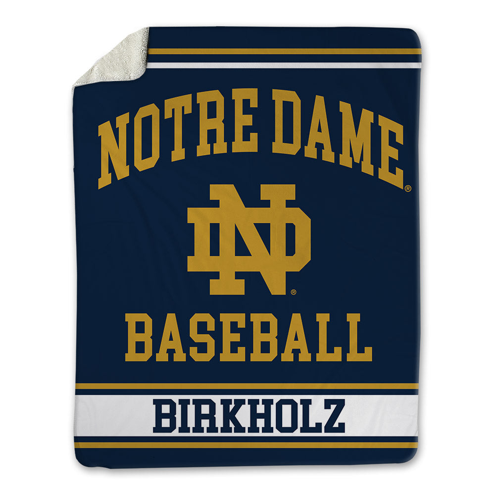 Notre Dame - NCAA Baseball : Radek Birkholz - Blanket-0