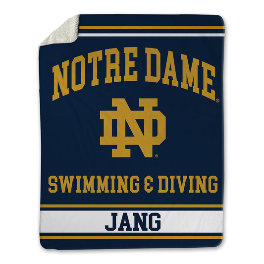 Notre Dame - NCAA Men's Swimming & Diving : Min-Gyo Jang - Blanket-0