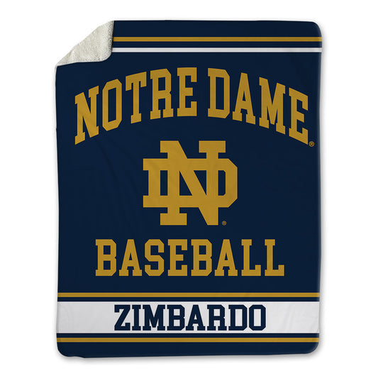 Notre Dame - NCAA Baseball : Jared Zimbardo - Blanket-0