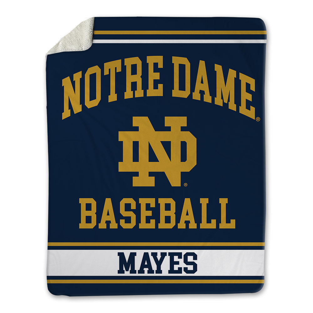 Notre Dame - NCAA Baseball : Justin Mayes - Blanket-0