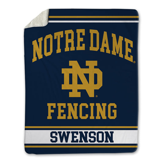 Notre Dame - NCAA Women's Fencing : Nikita Swenson - Blanket-0