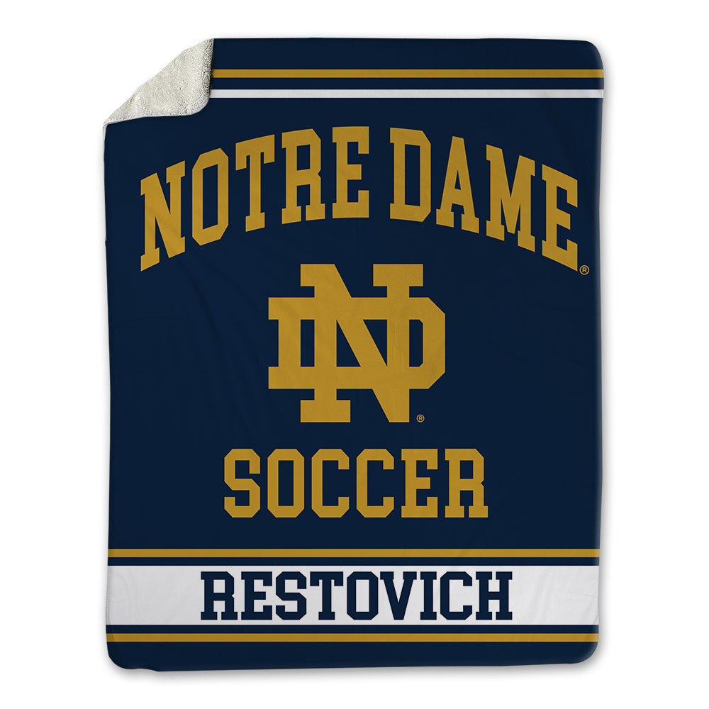 Notre Dame - NCAA Women's Soccer : Grace Restovich - Blanket-0
