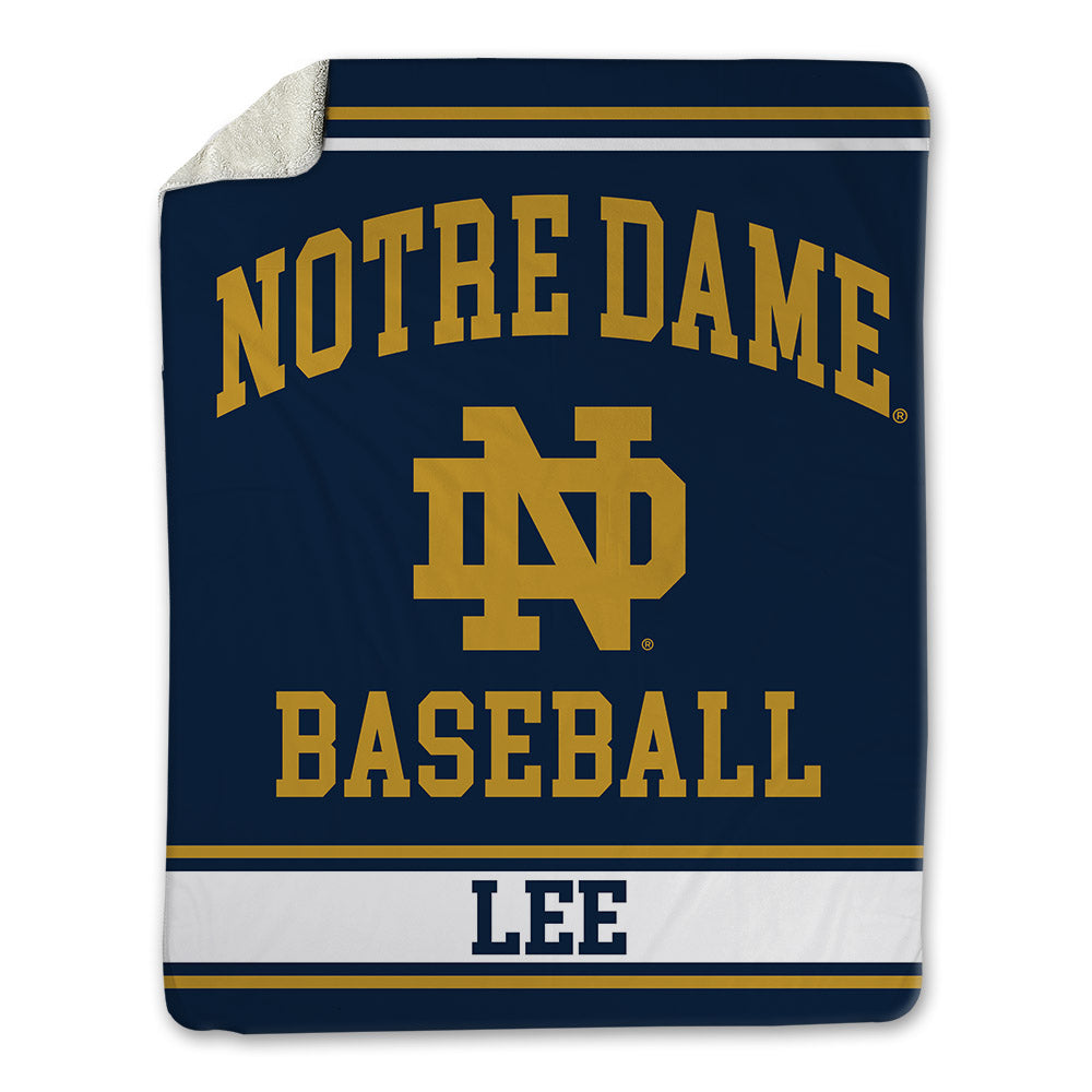 Notre Dame - NCAA Baseball : Jayce Lee - Blanket-0