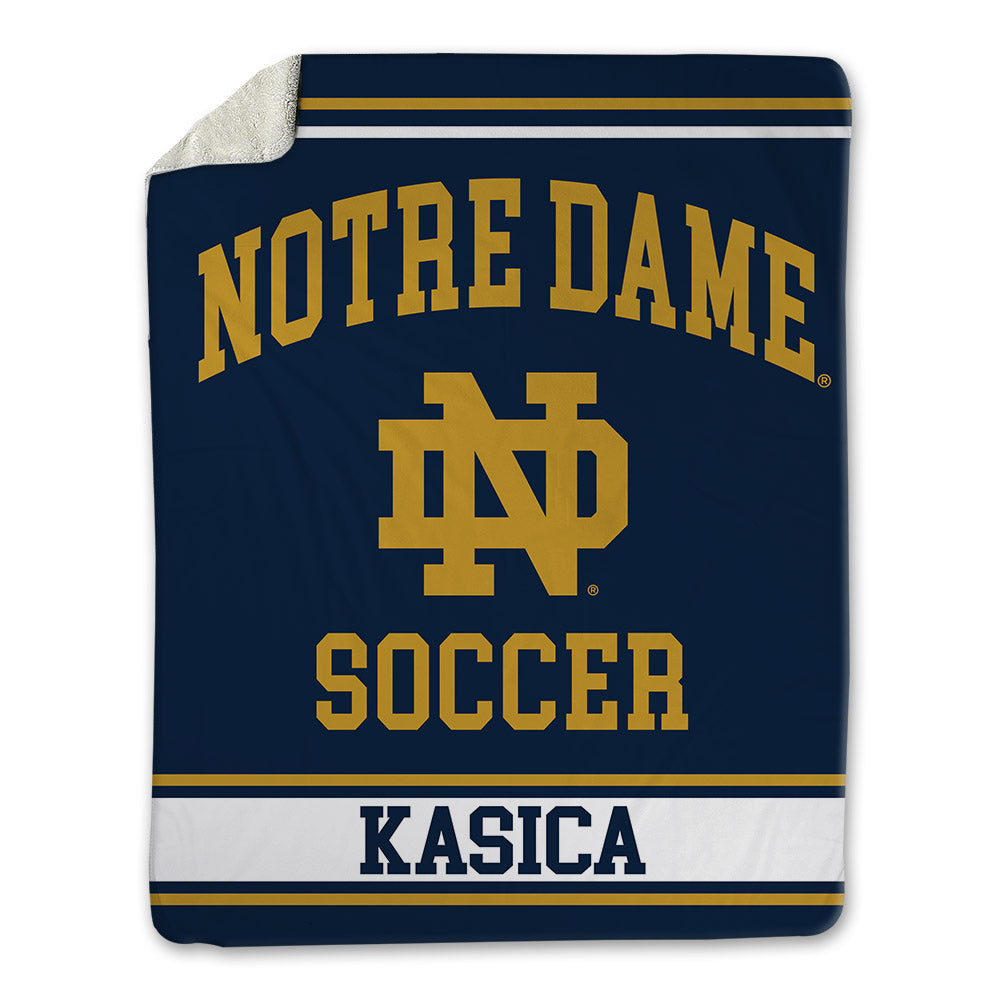 Notre Dame - NCAA Women's Soccer : Sonoma Kasica - Blanket-0
