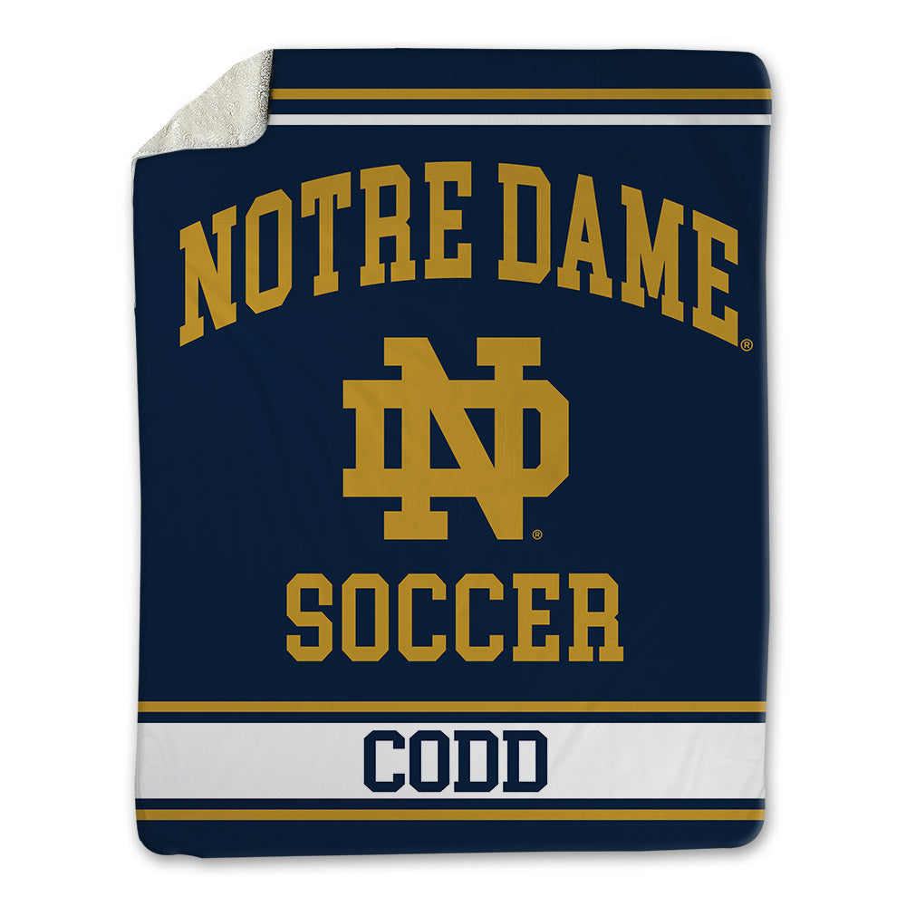 Notre Dame - NCAA Women's Soccer : Charlie Codd - Blanket-0