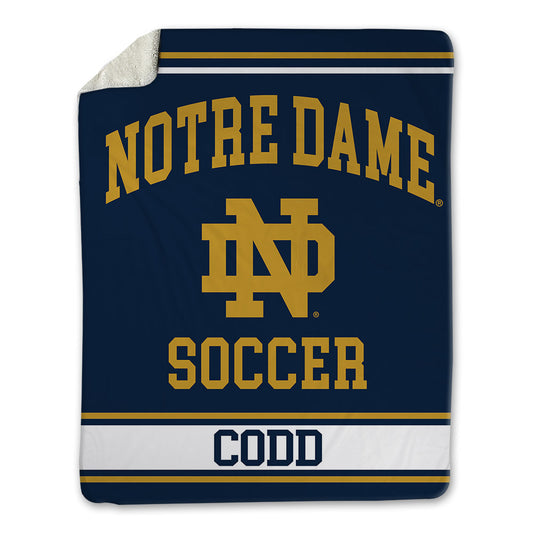 Notre Dame - NCAA Women's Soccer : Charlie Codd - Blanket-0
