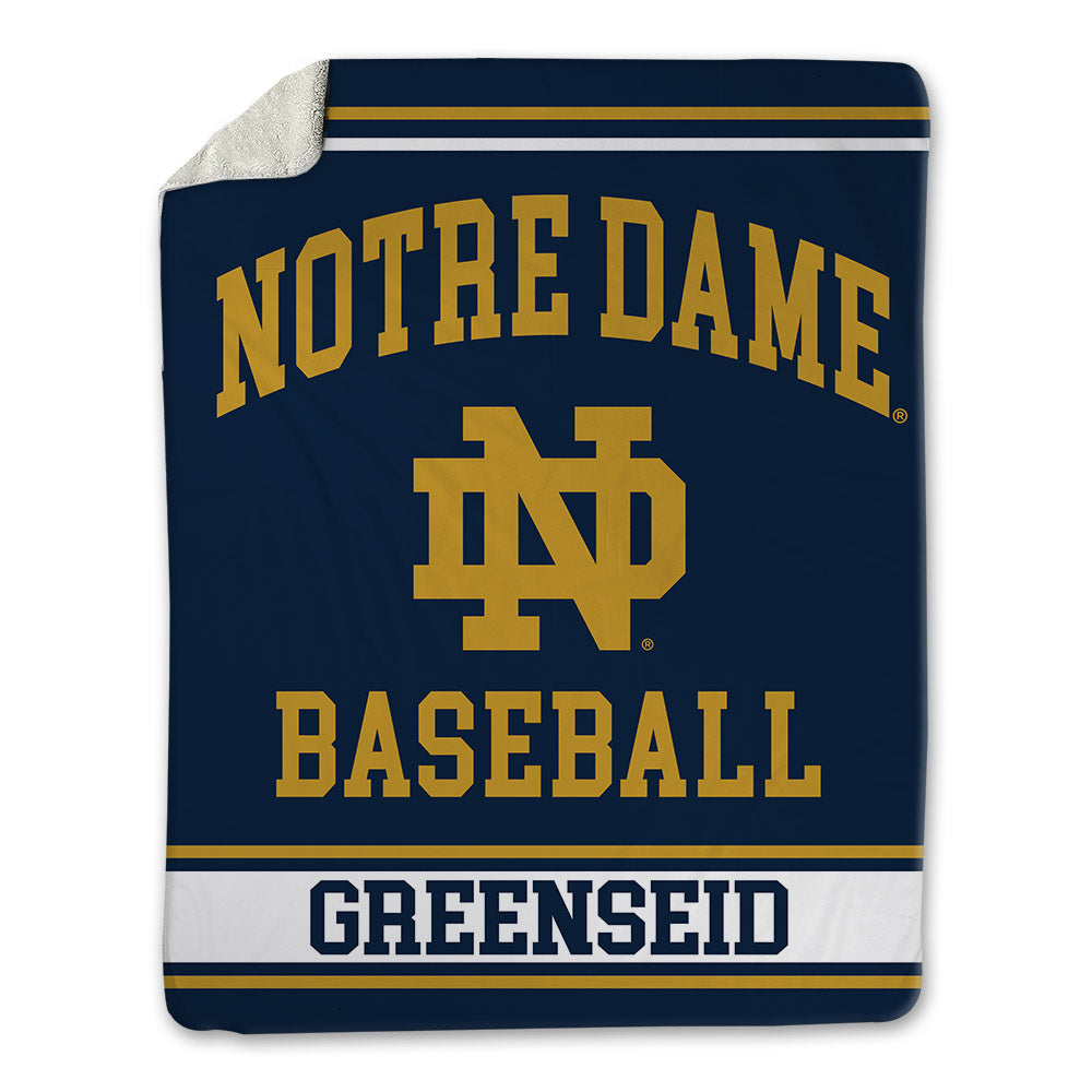 Notre Dame - NCAA Baseball : Noah Greenseid - Blanket-0