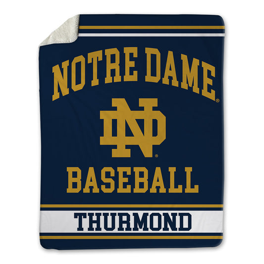 Notre Dame - NCAA Baseball : Eli Thurmond - Blanket-0