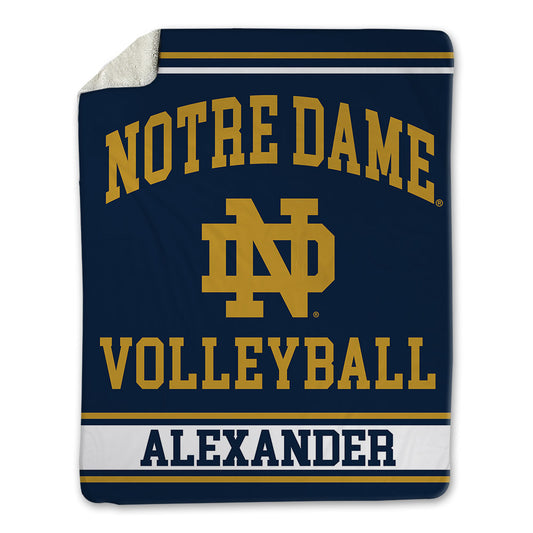 Notre Dame - NCAA Women's Volleyball : Maisie Alexander - Blanket-0