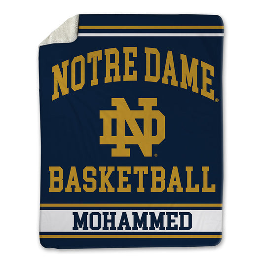 Notre Dame - NCAA Men's Basketball : Sir Mohammed - Blanket-0
