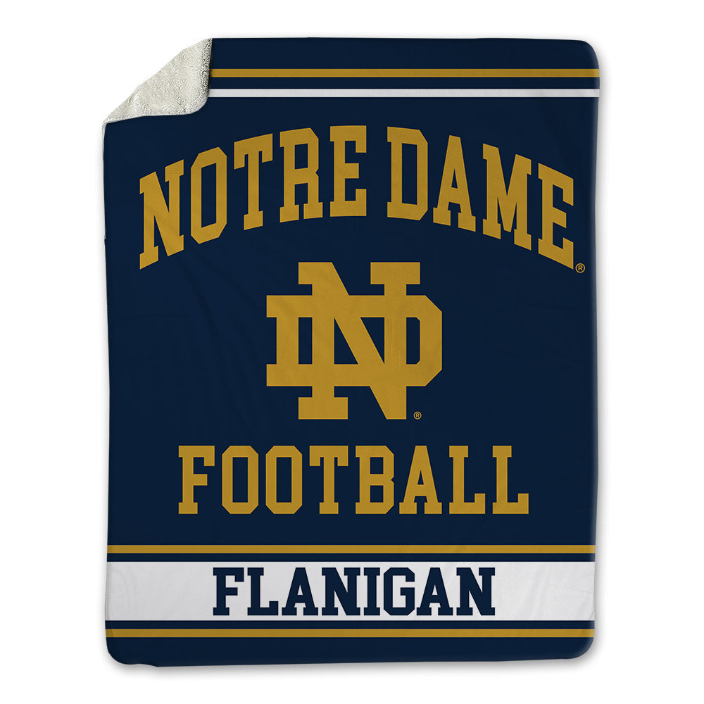 Notre Dame - NCAA Football : James Flanigan - Blanket-0