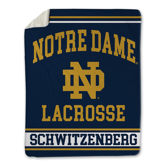 Notre Dame - NCAA Men's Lacrosse : Nate Schwitzenberg - Blanket-0