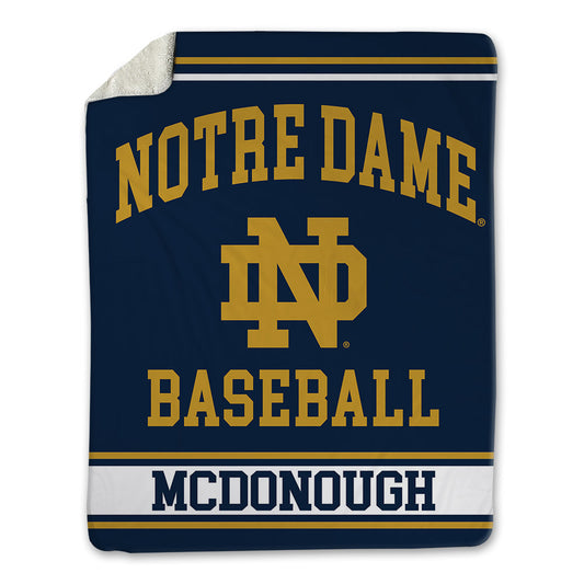 Notre Dame - NCAA Baseball : Tobey McDonough - Blanket-0