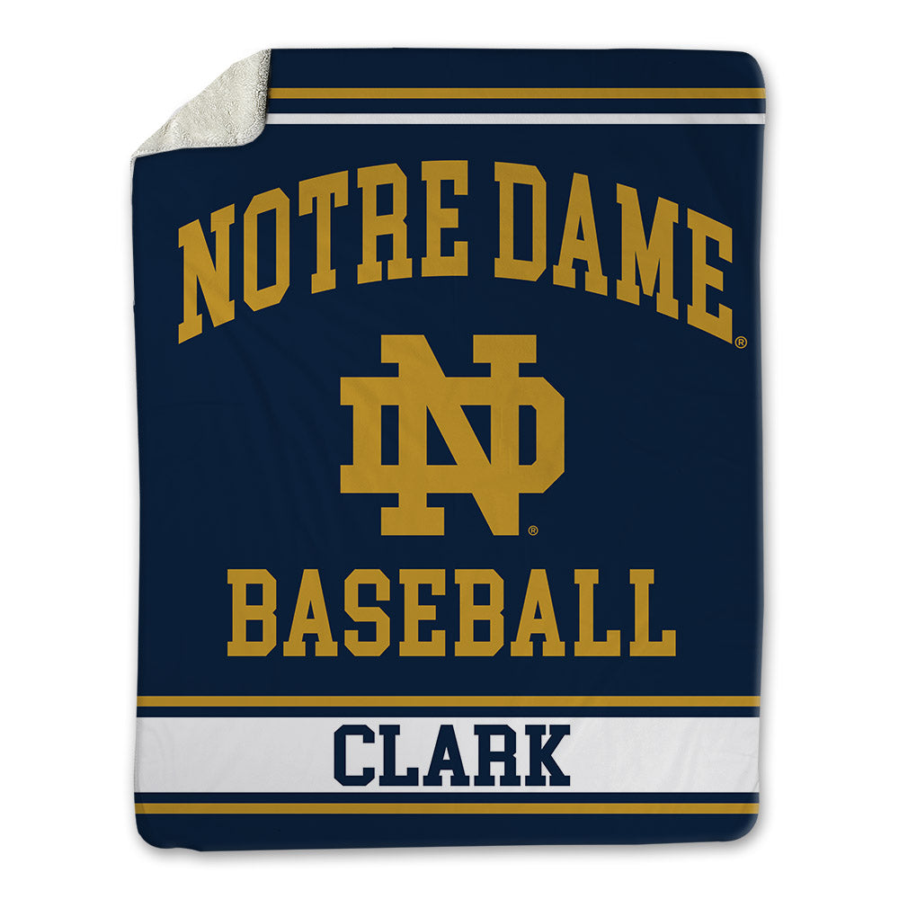 Notre Dame - NCAA Baseball : Evan Clark - Blanket-0
