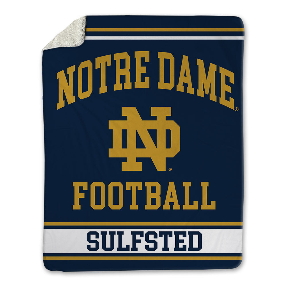 Notre Dame - NCAA Football : Gordy Sulfsted - Blanket-0