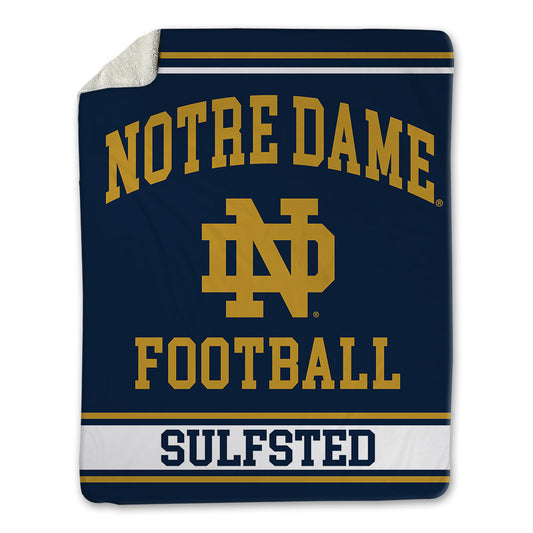 Notre Dame - NCAA Football : Gordy Sulfsted - Blanket-0