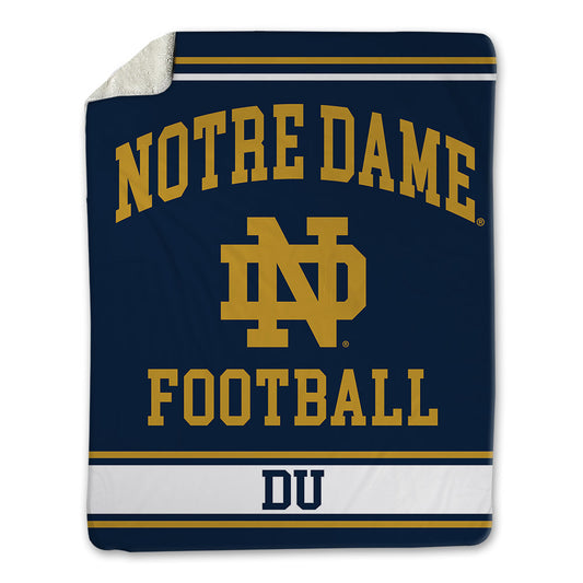 Notre Dame - NCAA Football : Charles Du - Blanket-0