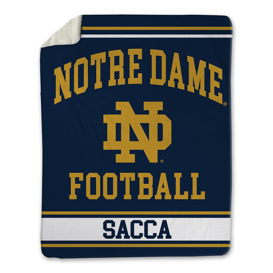 Notre Dame - NCAA Football : Anthony Sacca - Blanket-0