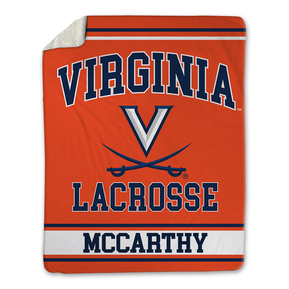 Virginia - NCAA Men's Lacrosse : Kian McCarthy - Blanket-0