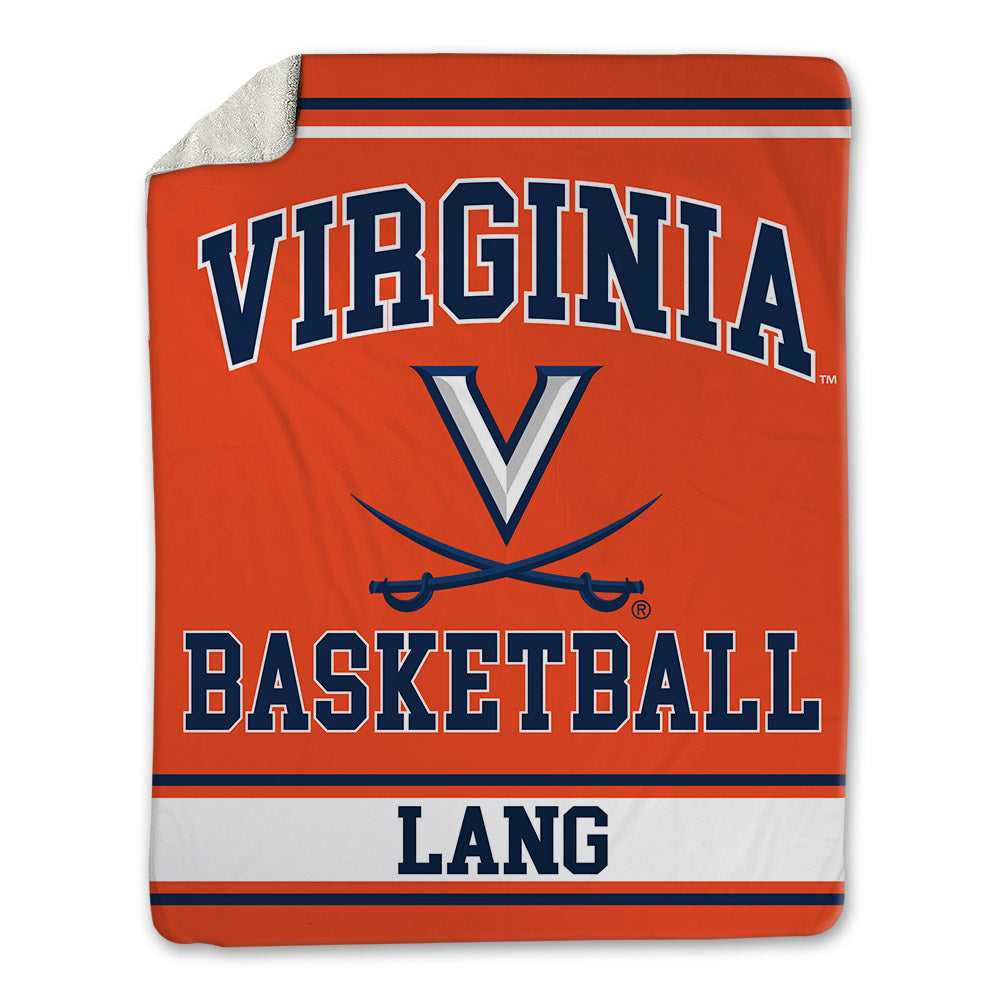 Virginia - NCAA Men's Basketball : Carter Lang - Blanket-0