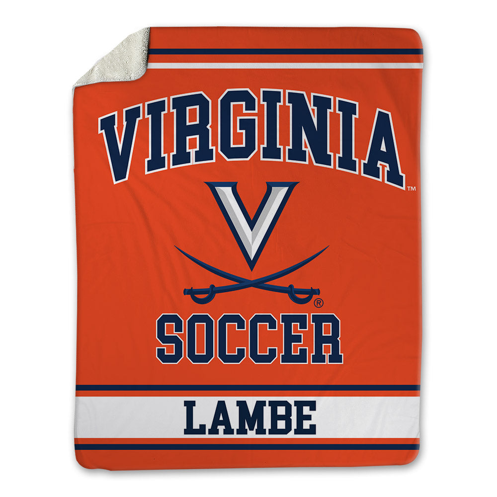 Virginia - NCAA Men's Soccer : Brendan Lambe - Blanket-0
