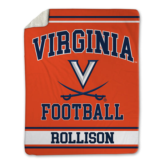 Virginia - NCAA Football : Hayden Rollison - Blanket-0