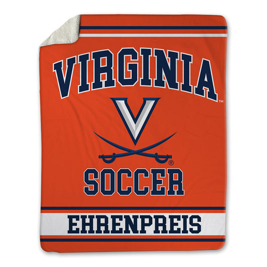 Virginia - NCAA Men's Soccer : Zachary Ehrenpreis - Blanket-0