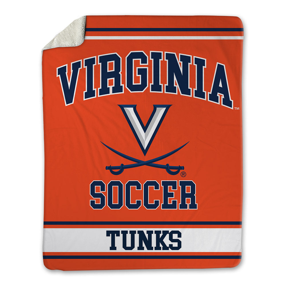 Virginia - NCAA Men's Soccer : Caleb Tunks - Blanket-0