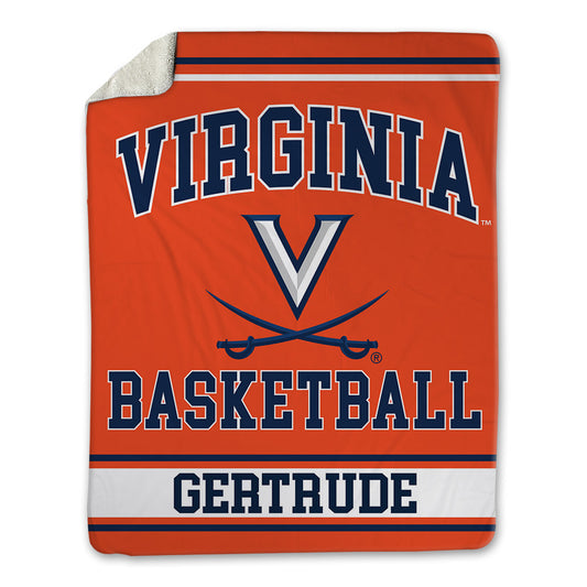 Virginia - NCAA Men's Basketball : Elijah Gertrude - Blanket-0