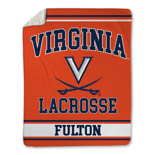 Virginia - NCAA Men's Lacrosse : George Fulton - Blanket-0