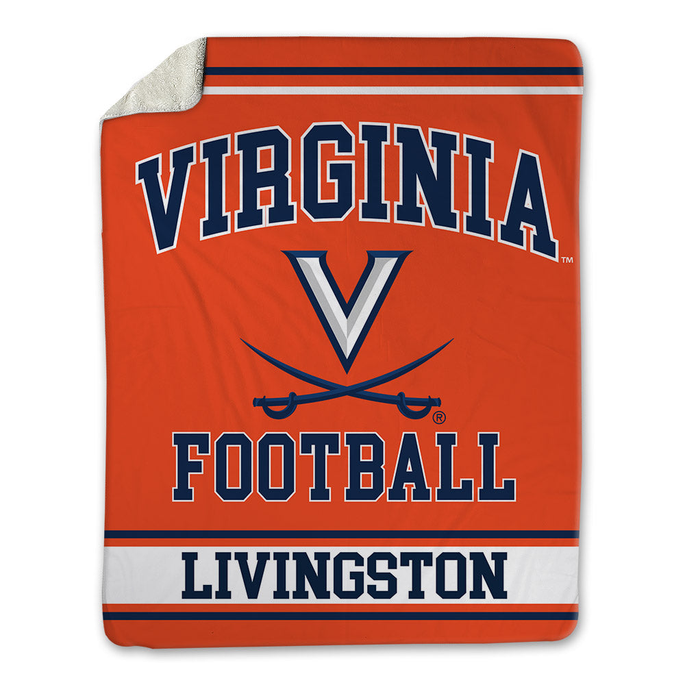 Virginia - NCAA Football : Aidan Livingston - Blanket-0