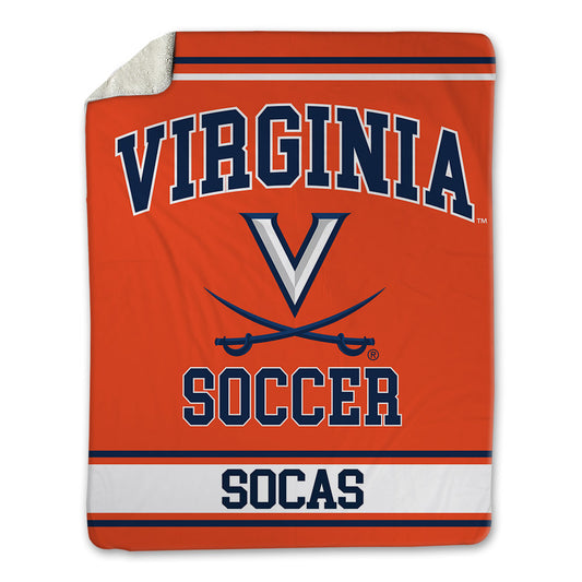 Virginia - NCAA Men's Soccer : Garrett Socas - Blanket-0