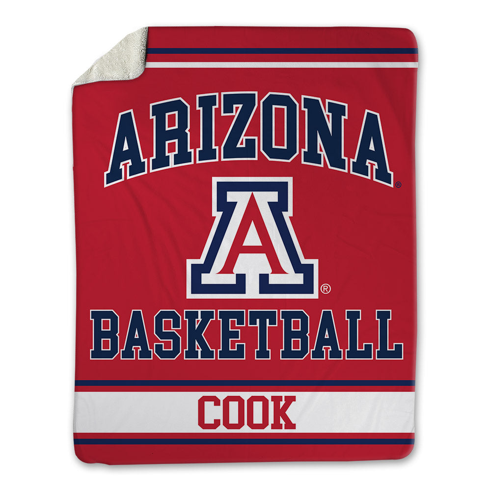Arizona - NCAA Men's Basketball : Jackson Cook - Blanket-0