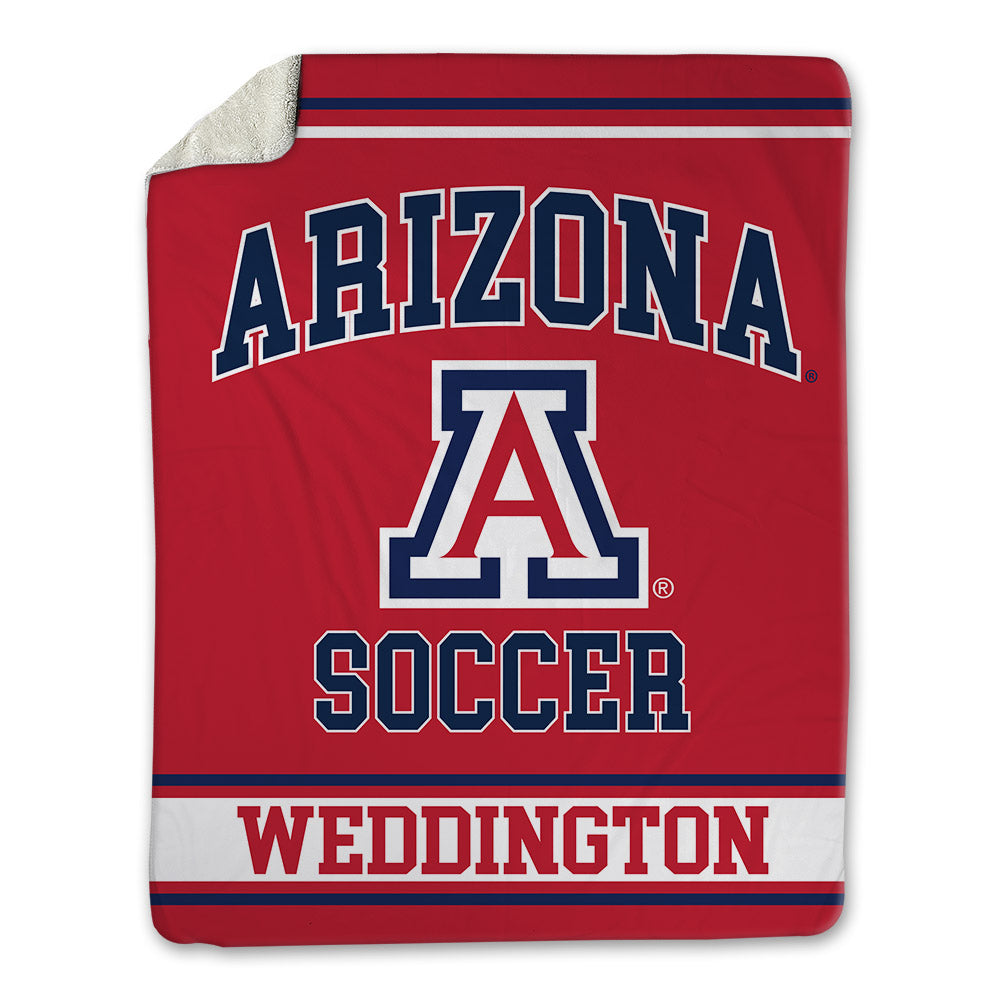Arizona - NCAA Women's Soccer : Shanti Weddington - Blanket-0