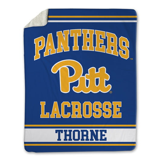 Pittsburgh - NCAA Women's Lacrosse : Abby Thorne - Blanket-0