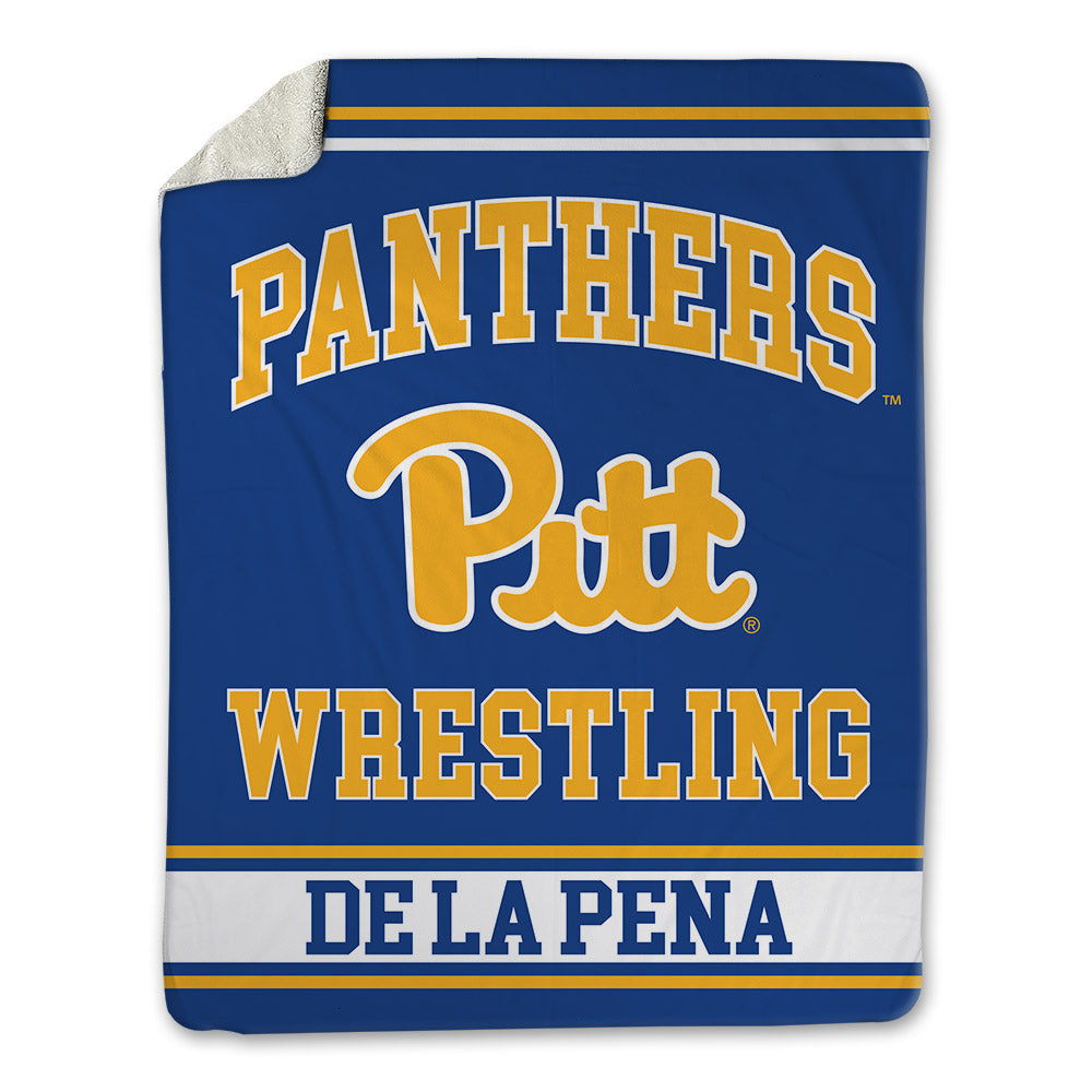 Pittsburgh - NCAA Wrestling : Mateo De La Pena - Blanket-0