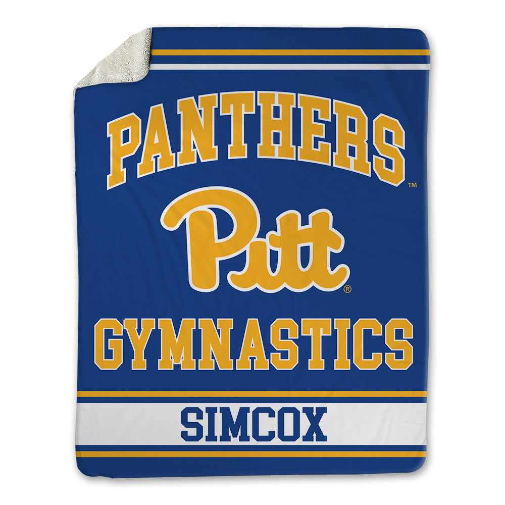 Pittsburgh - NCAA Women's Gymnastics : Darbi Simcox - Blanket-0