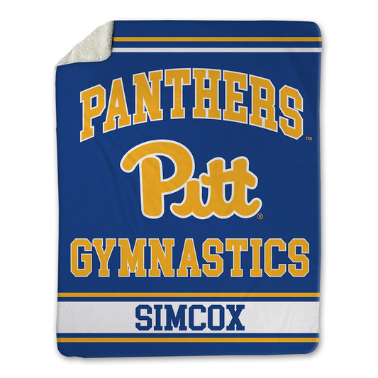 Pittsburgh - NCAA Women's Gymnastics : Darbi Simcox - Blanket-0