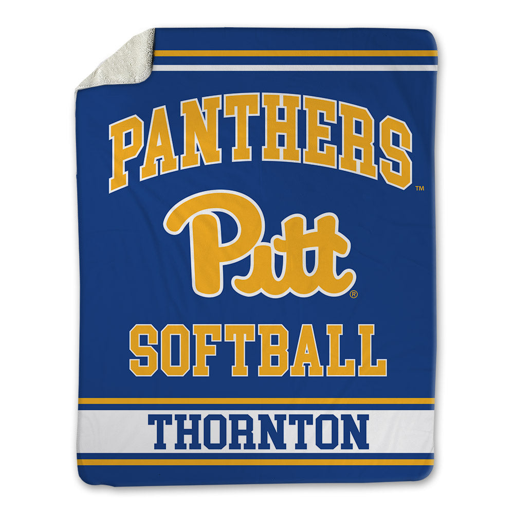 Pittsburgh - NCAA Softball : Amelia Thornton - Blanket-0