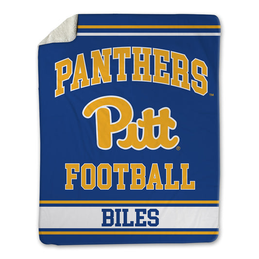 Pittsburgh - NCAA Football : Rasheem Biles - Blanket-0