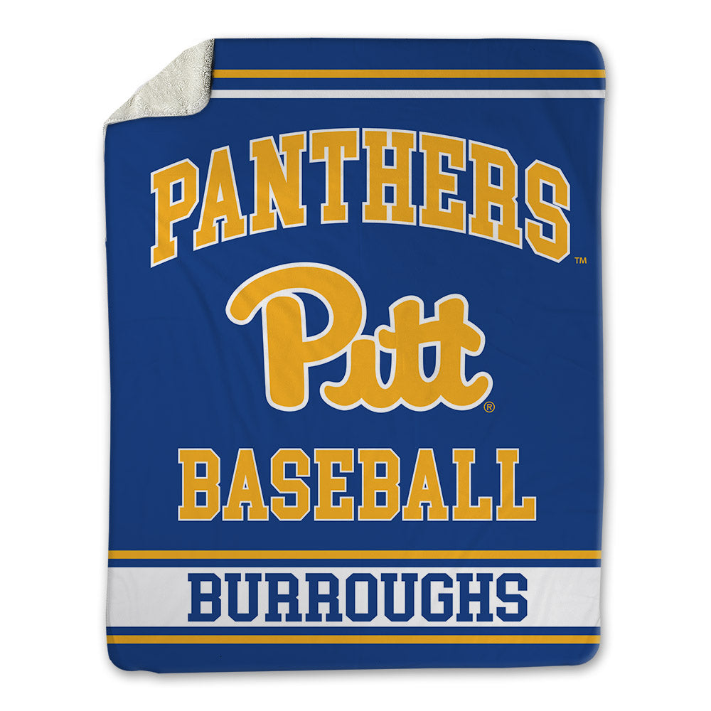 Pittsburgh - NCAA Baseball : Keeton Burroughs - Blanket-0