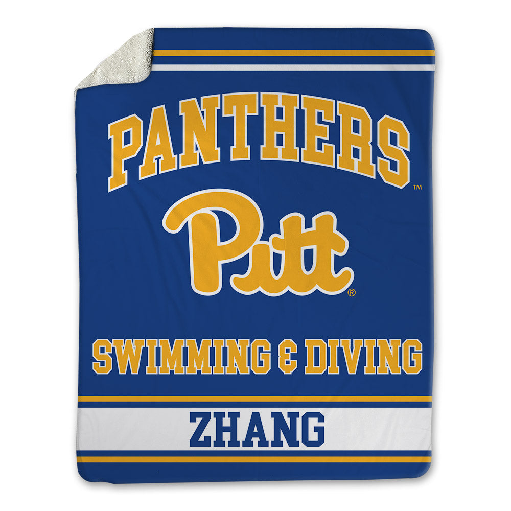 Pittsburgh - NCAA Men's Swimming & Diving : Chenyuan Zhang - Blanket-0