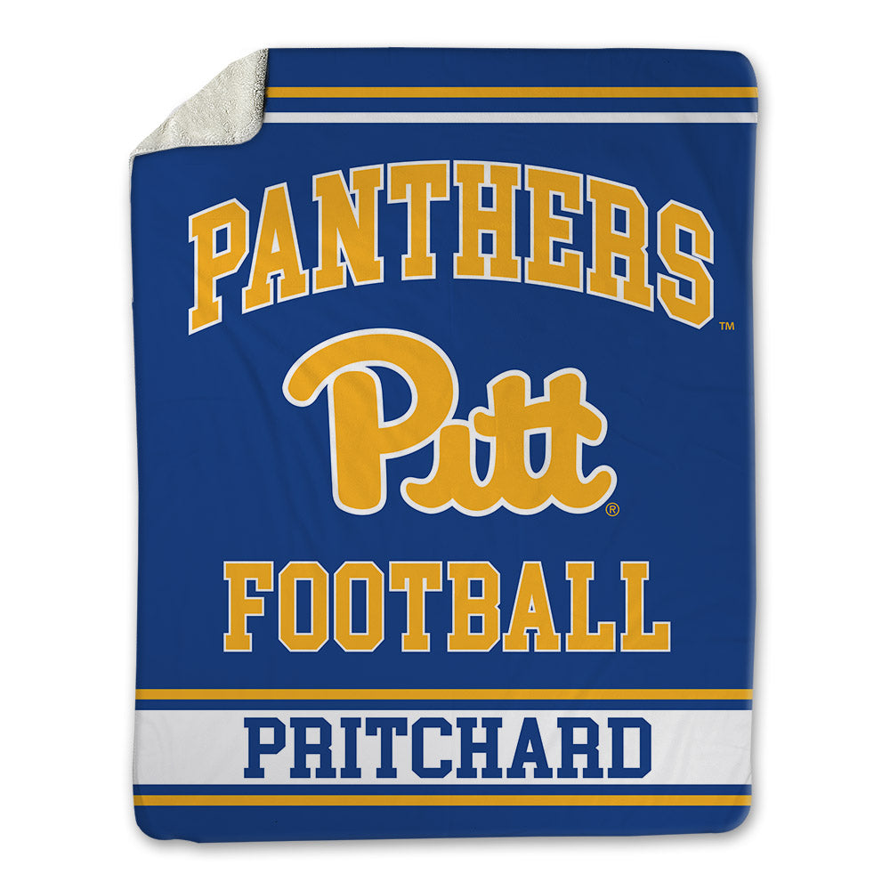 Pittsburgh - NCAA Football : Davion Pritchard - Blanket-0