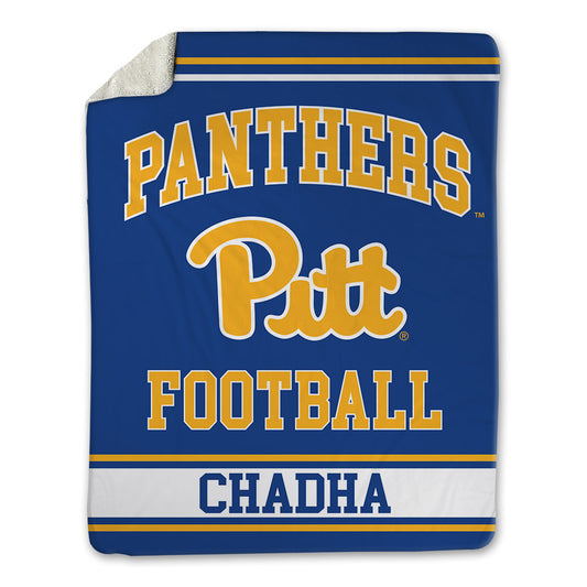 Pittsburgh - NCAA Football : Antonio Chadha - Blanket-0