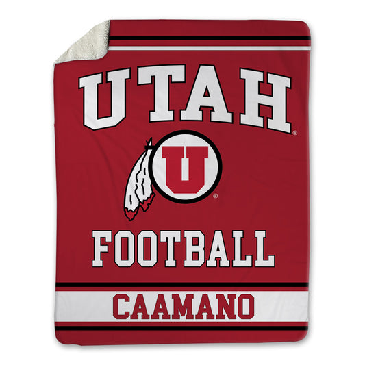 Utah - NCAA Football : Daylin Caamano - Blanket-0